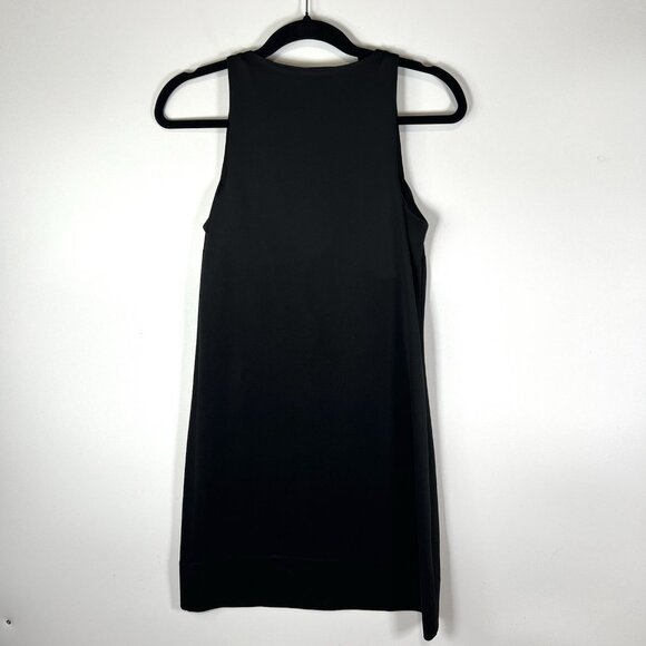 Gretchen Scott Designs XS Black Sleeveless V Neck Jersey‎ Knit Mini Dress - Picture 6 of 8